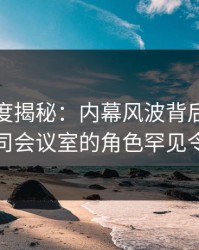 黑料深度揭秘：内幕风波背后，神秘人在公司会议室的角色罕见令人意外