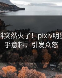 昨晚爆料突然火了！pixiv明星居然出乎意料，引发众怒