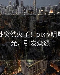 今晨八卦突然火了！pixiv明星居然曝光，引发众怒