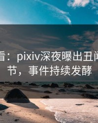 限时查看：pixiv深夜曝出丑闻震撼细节，事件持续发酵