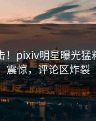 刚刚直击！pixiv明星曝光猛料，令人震惊，评论区炸裂