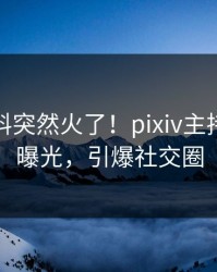 今晚爆料突然火了！pixiv主持人居然曝光，引爆社交圈