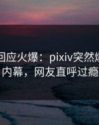 主持人回应火爆：pixiv突然爆出八卦内幕，网友直呼过瘾