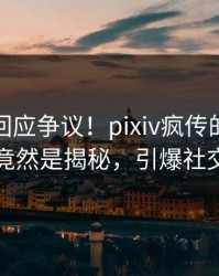 神秘人回应争议！pixiv疯传的爆料背后竟然是揭秘，引爆社交圈