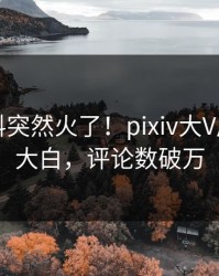 实时猛料突然火了！pixiv大V居然真相大白，评论数破万