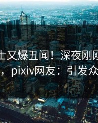 业内人士又爆丑闻！深夜刚刚流出八卦，pixiv网友：引发众怒