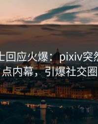 业内人士回应火爆：pixiv突然爆出热点内幕，引爆社交圈
