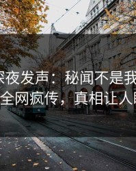 当事人深夜发声：秘闻不是我干的！pixiv全网疯传，真相让人瞠目